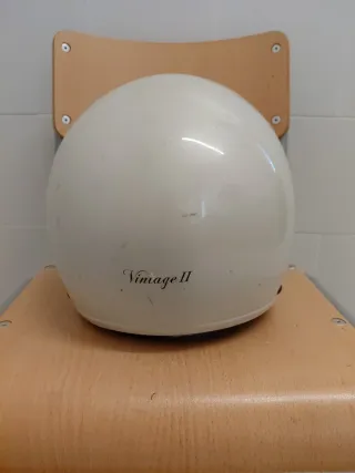 Casco Moto estilo Vintage Blanco Marca Helix