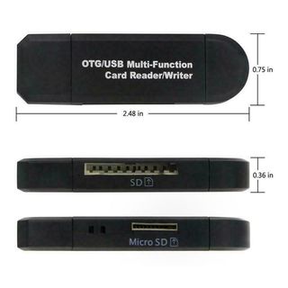 OTG/USB Multi-Function Card Reader/ writer para pc y moviles
