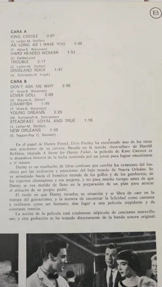 Elvis Presley King Creole Vinilo 1976