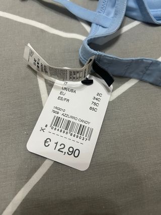 Sujetador push up Tezenis azul