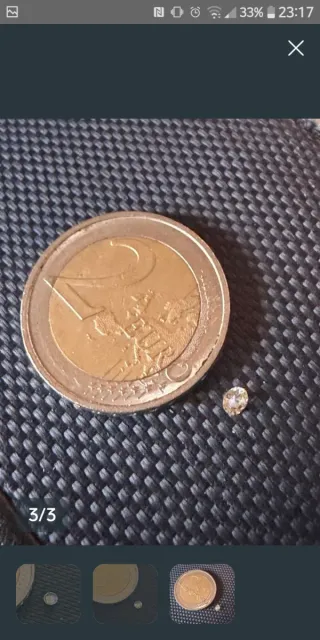 Diamante blanco tallado con certificado