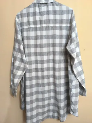 Camisola cuadros gris y blanco Primark