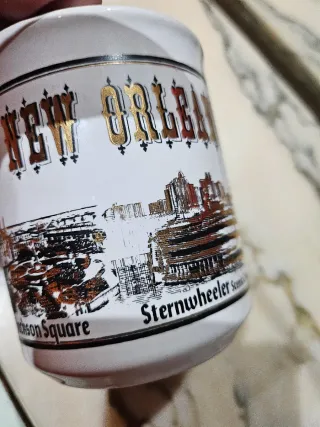 Vaso y Taza Recuerdo Vintage New Orleans