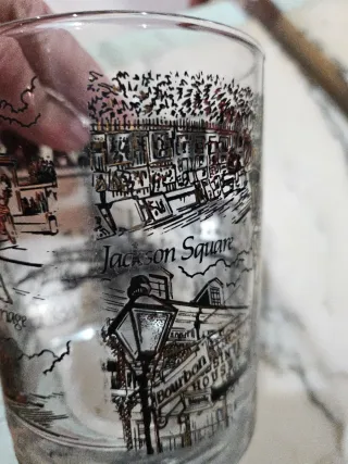 Vaso y Taza Recuerdo Vintage New Orleans