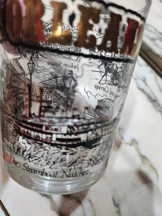 Vaso y Taza Recuerdo Vintage New Orleans