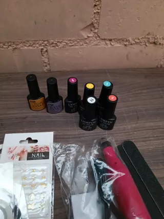 Kit Uñas Gel y Lámpara UV Rosa