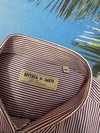 Camicia Bottega del Sarto righe viola 42