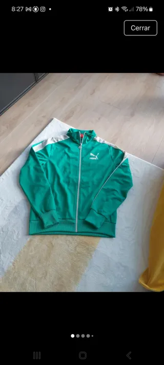 Chaqueta deportiva Puma hombre verde