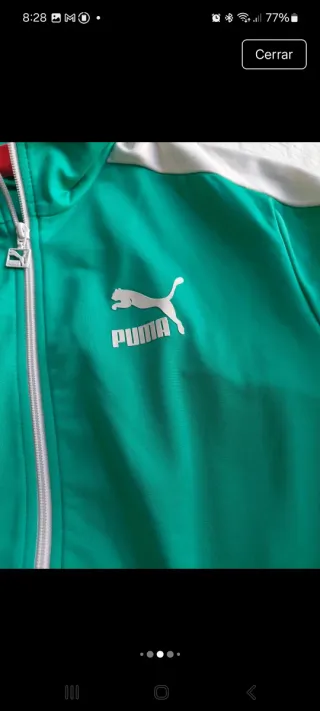 Chaqueta deportiva Puma hombre verde