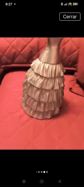 Joyero Maniquí Vestido Plata