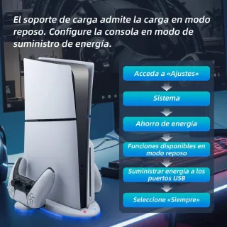 Wigearss PS5 Slim Soporte Vertical Ventiladores de Refrigeración