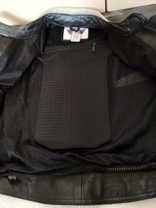 Giacca moto Held pelle nera e grigia