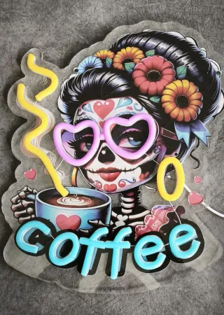 Lampada Neon Led "COFFEE" mex