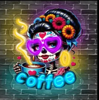 Lampada Neon Led "COFFEE" mex