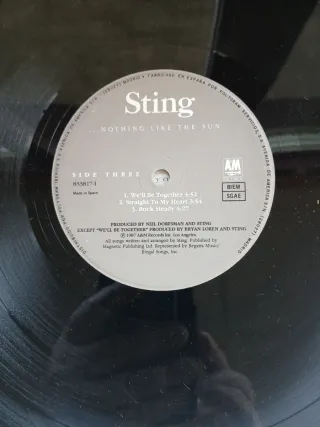 Vinilo Sting - Nothing Like the Sun