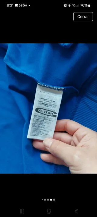 Chaqueta deportiva G-Star azul hombre