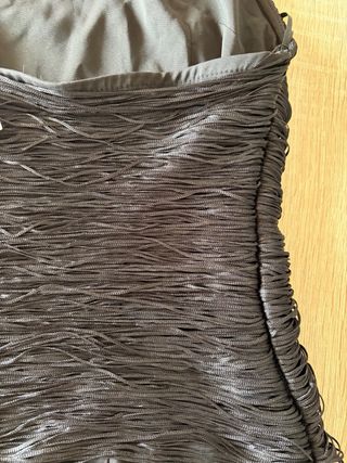 Top halter flecos negro Zara