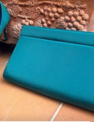 Cartera de mano boda color tela