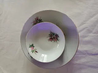 Set Macedonia Porcellana Oro