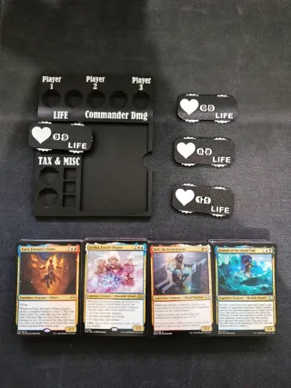 LOTE 4 Mazos Commander Cartas Magic The Gathering