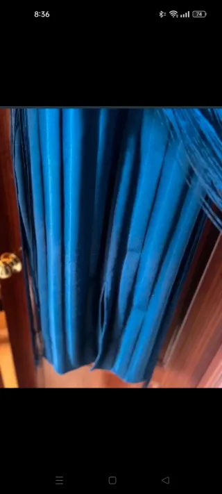 Vestido fiesta midi con flecos