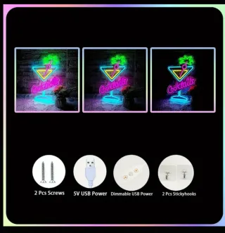 Lampada Neon LED "COCKTAILS" maxi