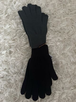 2 paia guanti Mountain Warehouse neri/grigi