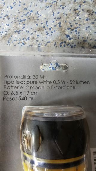 Torcia subacquea Abysstar 30mt