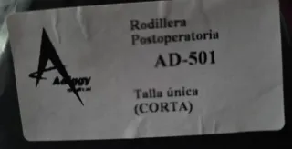 Rodillera posoperatorio ajustable