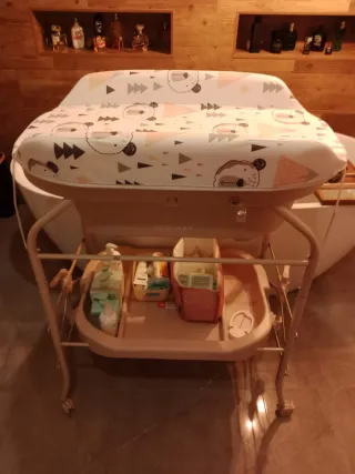 Bañera y cambiador para bebé