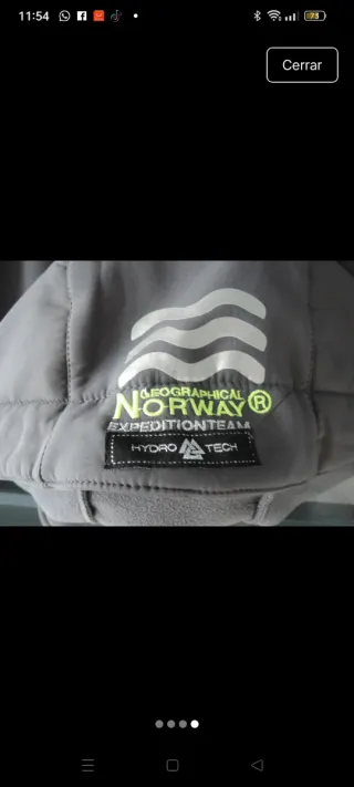 Chaqueta Norway gris y verde