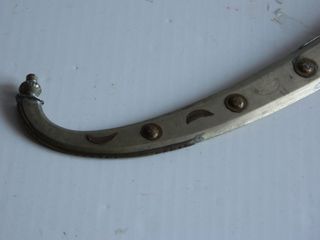 Coltello Koummya ottone e argento cesellato