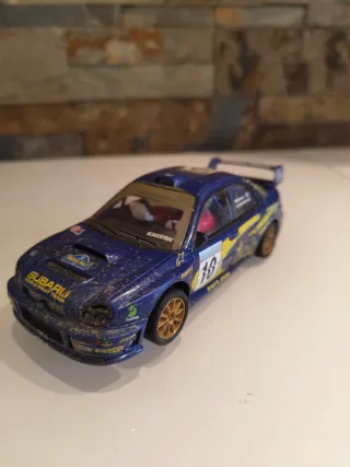 2 Coches Scalextric Rally Efecto Tierra