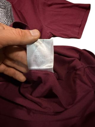 T-Shirt Alexander McQueen Crystal Skull Rossa