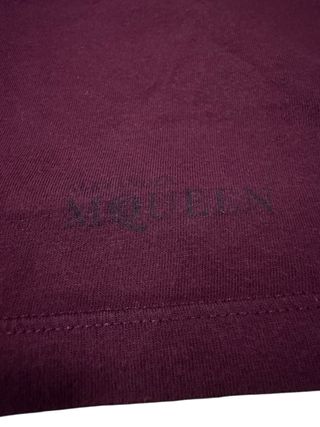 T-Shirt Alexander McQueen Crystal Skull Rossa