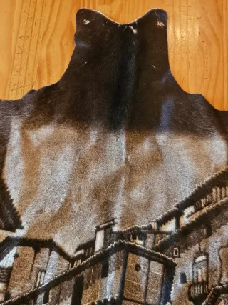 Pirograbado sobre piel curtida