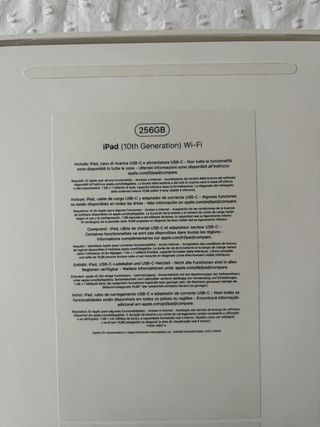 iPad 10 256GB Wi-Fi + Accesorios