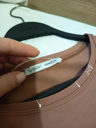 Vestido Zara estampado figuras