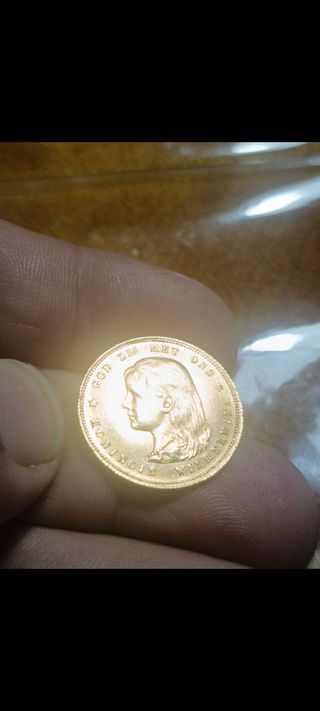Moneda de oro 10 gukden Holanda