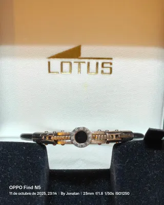Pulsera Lotus Acero y Caucho Hombre + Caja
