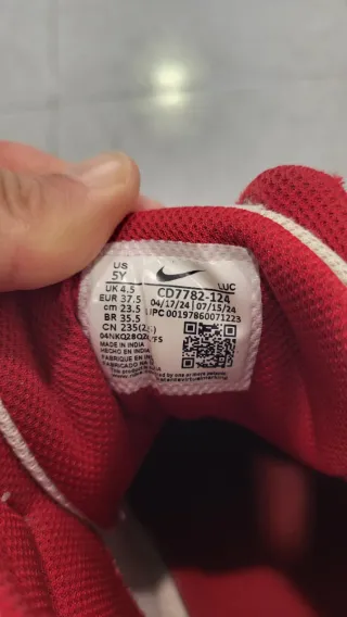 Zapatillas Nike Air niño rojas y blancas