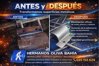 Granallado profesional superficies metálicas