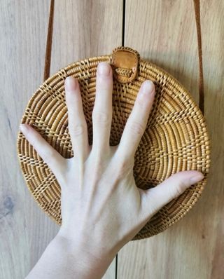 Bolso Redondo Rattan