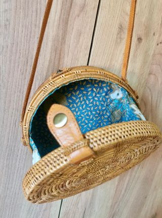 Bolso Redondo Rattan