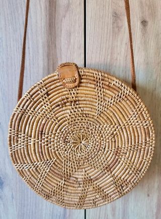 Bolso Redondo Rattan