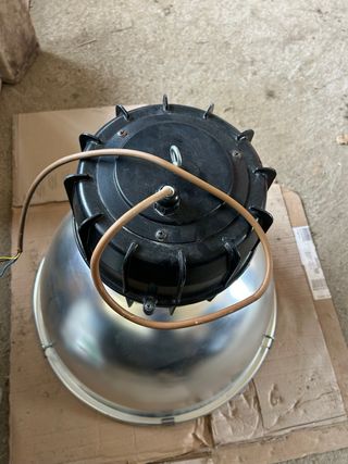 Lampada industriale metallo vintage.