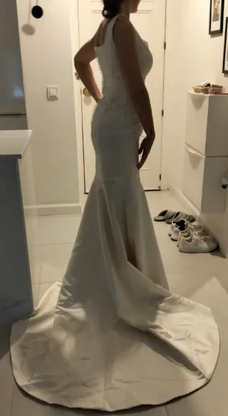 Vestido de Novia Corte Sirena satén