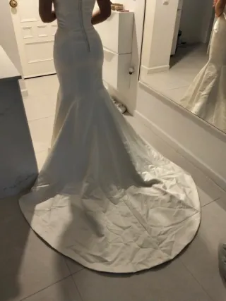 Vestido de Novia Corte Sirena satén