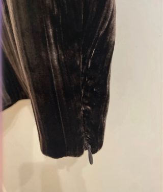 Top marrón terciopelo