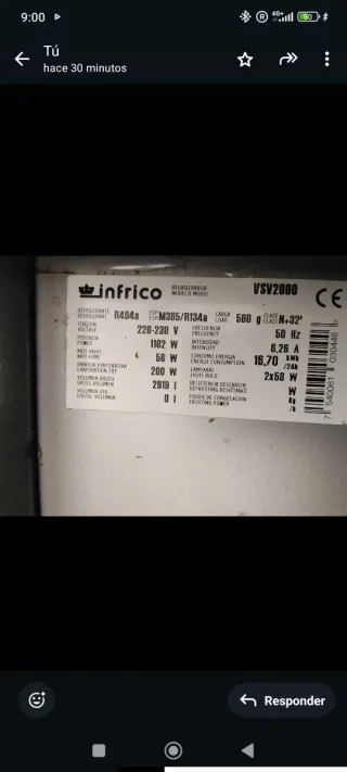 Mostrador nevera refrigerado